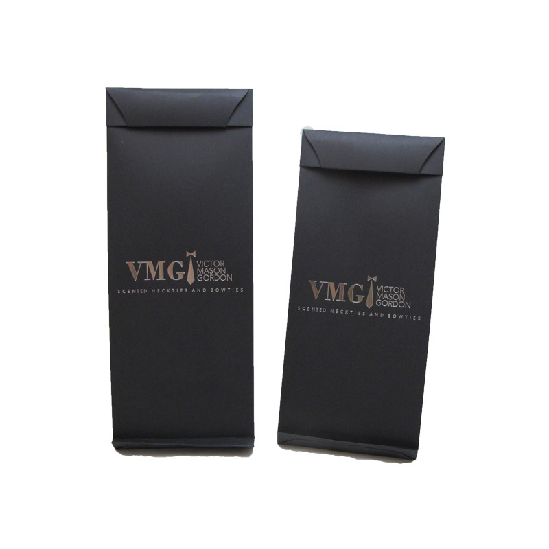 High End Black Customized Logo Printing Paper Envelope Rectangle Shape Recyclable Envelopes